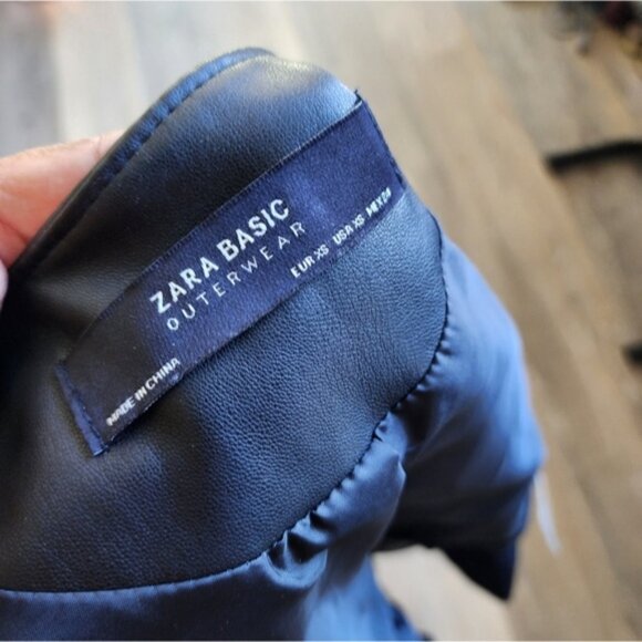 ZARA FAUX LEATHER JACKET - Picture 11 of 15